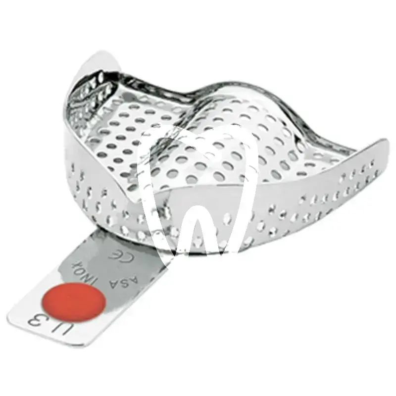 Porte empreinte perforée sans rebord superieur u3 matériaux d'empreinte asa dental