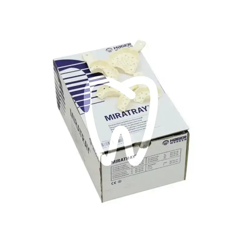 Porte empreintes miratray assortiment 50u. matériaux d'empreinte hager&werken