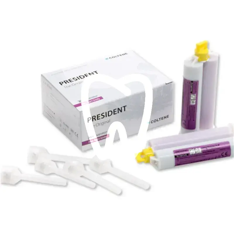 President to xtra light body 2x50ml matériaux d'empreinte coltene