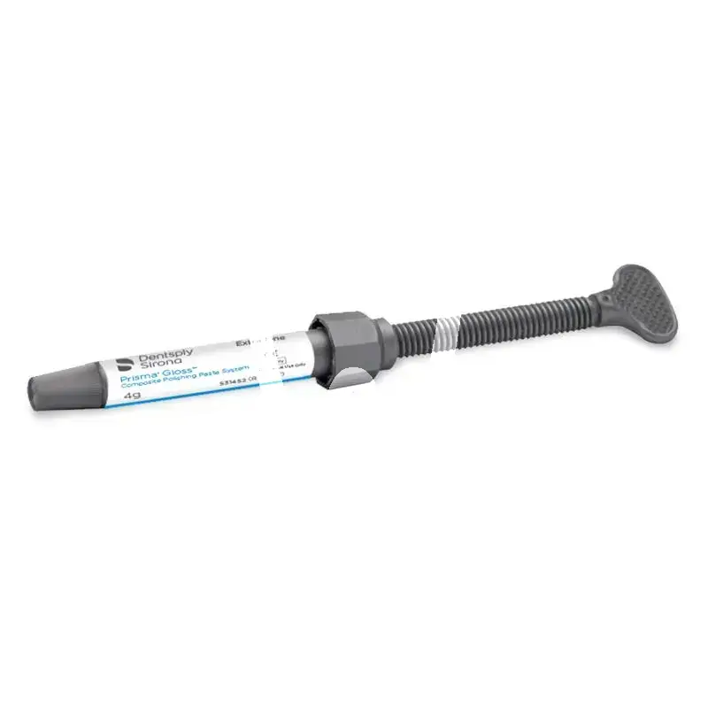 Prisma gloss, seringue pâte à polire extrafine, 4g matériel de polissage dentsply sirona