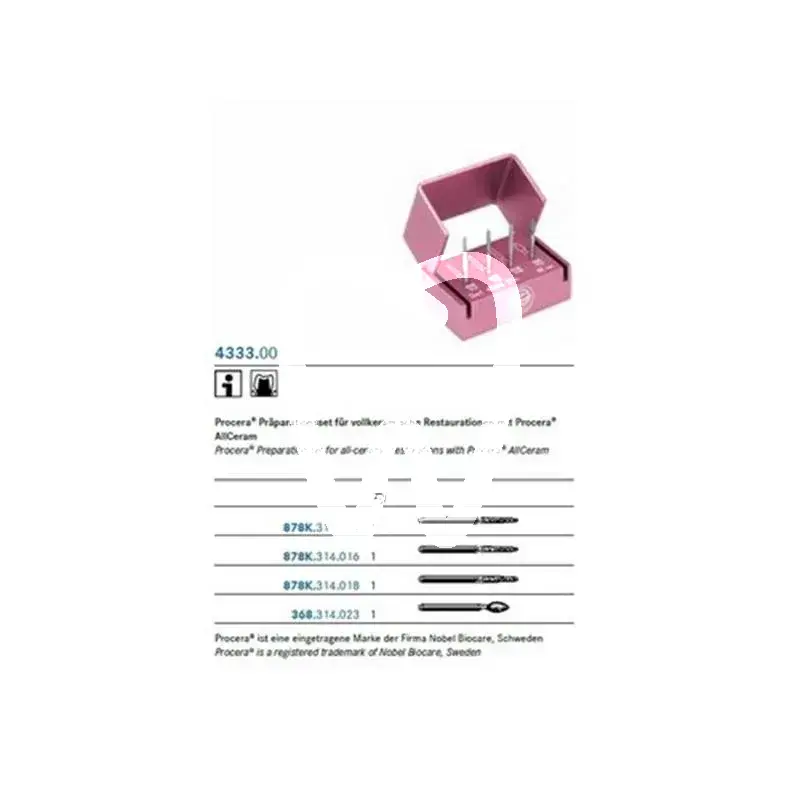 Procera preparatieset #4333 - 4333000 bohrer komet