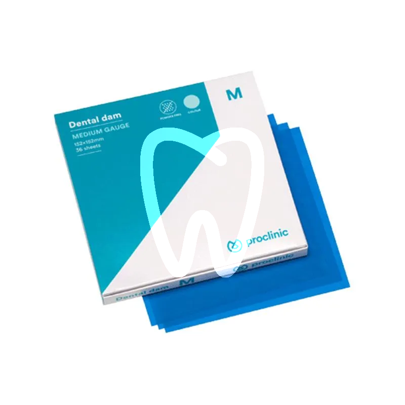 Proclinic digue bleue medium 15×15 cm, 36 stk. kofferdam proclinic