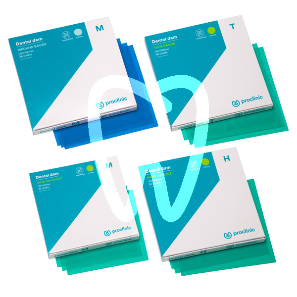 Proclinic digue medium 15 x 15 cm, 36 pcs digue proclinic