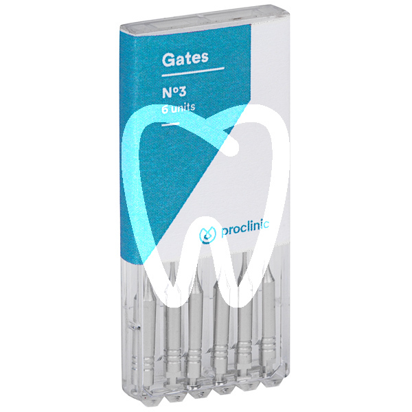 Proclinic forets de gates 32 mm, 6pcs endodontie proclinic