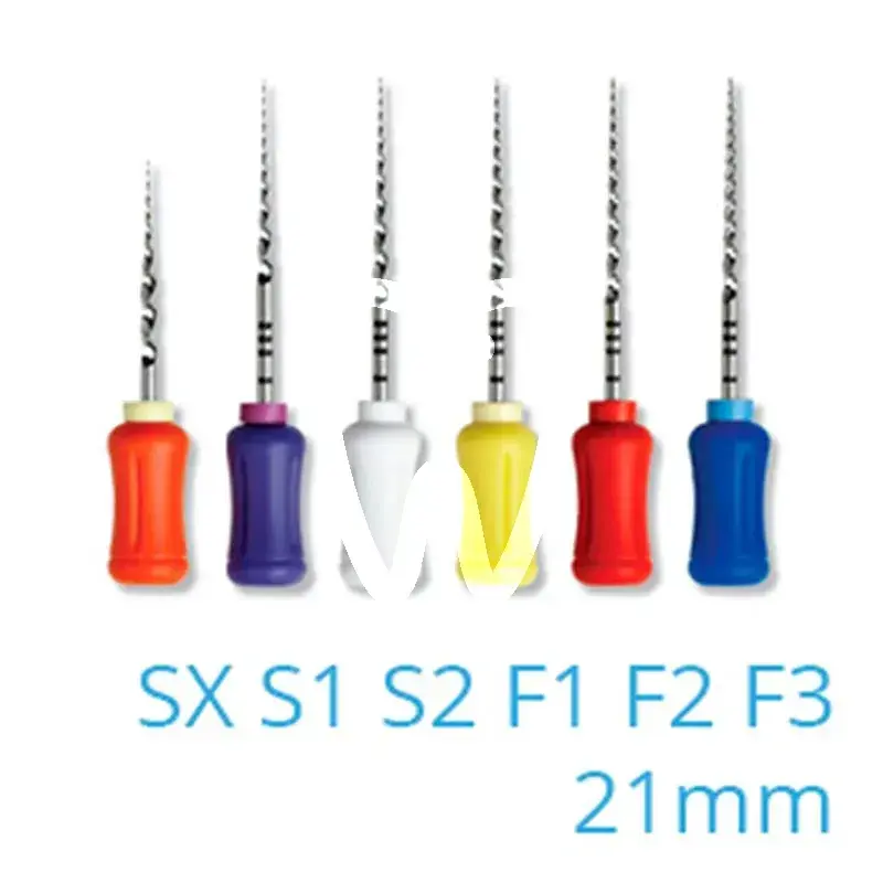 Protaper manual ass. 21mm steril, 6pcs endodontie dentsply sirona