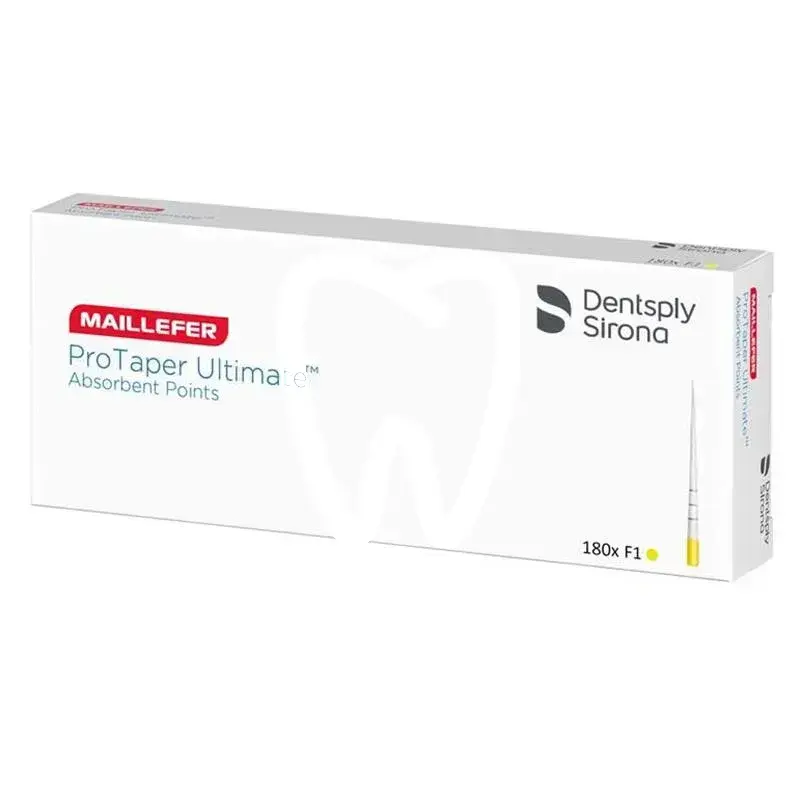 Protaper ultimate pointes papier f1, 180pcs endodontie dentsply sirona