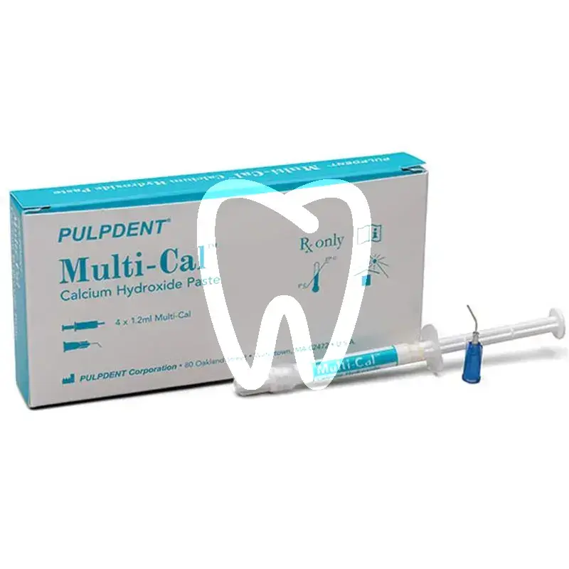 Pulpdent multi-cal, 4x1,2ml + 8 tips zemente pulpdent