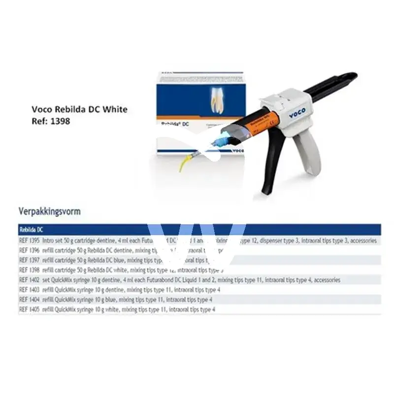 Rebilda dc blanc cart. 50g composites et accessoires voco gmbh