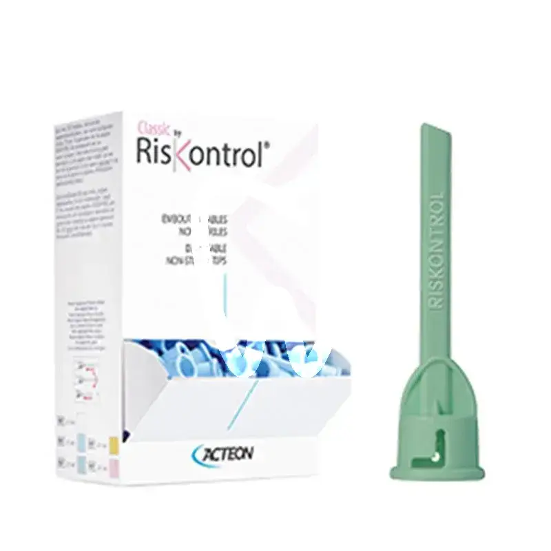 Riskontrol nv classic canules vertes, 250pcs cabinet acteon