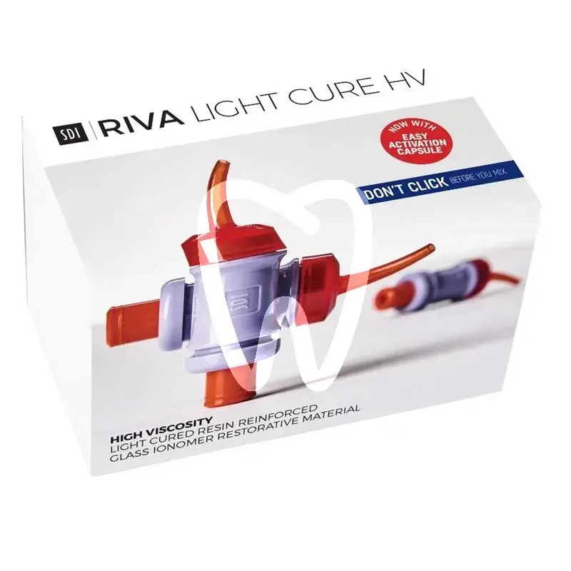 Riva light cure hv kaps.a3 yellow  50st ciments sdi