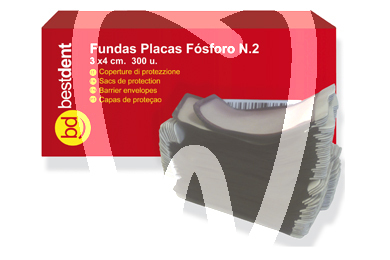 Sachets de protection pour plaques phosphore t.2, 300pcs radiographie bestdent