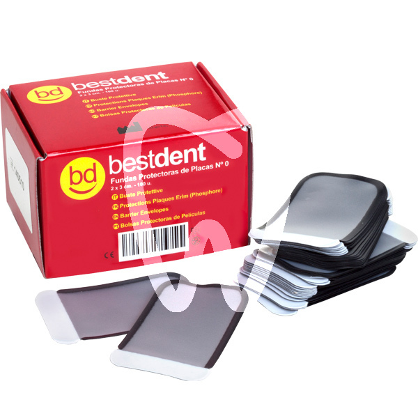 Sachets protection plaque phosphore t.0, 100 pcs radiographie bestdent