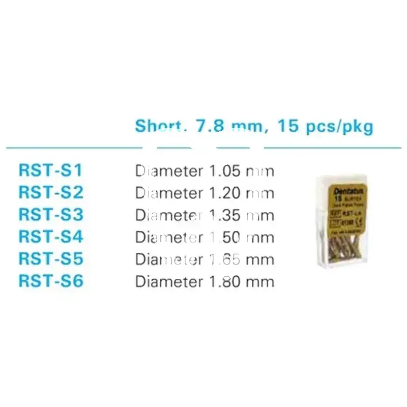 Screw post dore rst court nº3 ø 1,35 mm tenons et pivots dentatus