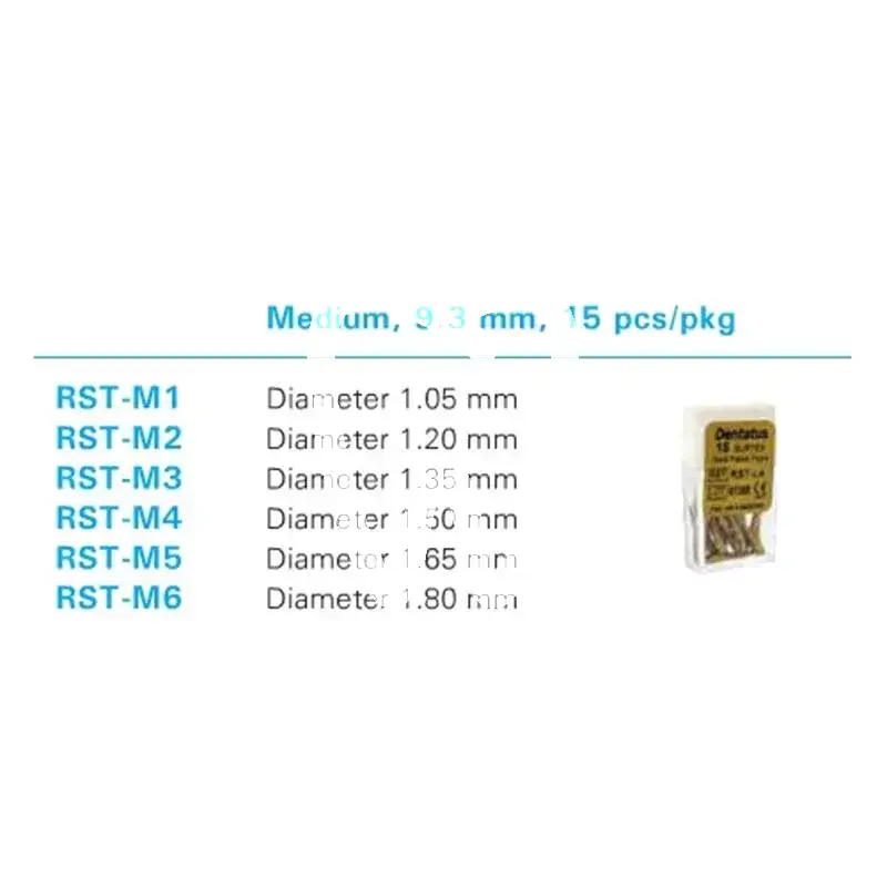 Screw post dore rst moyen nº1 tenons et pivots dentatus