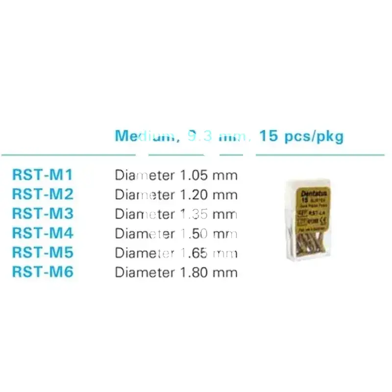 Screw post dore rst moyen nº3 ø 1,20 mm tenons et pivots dentatus