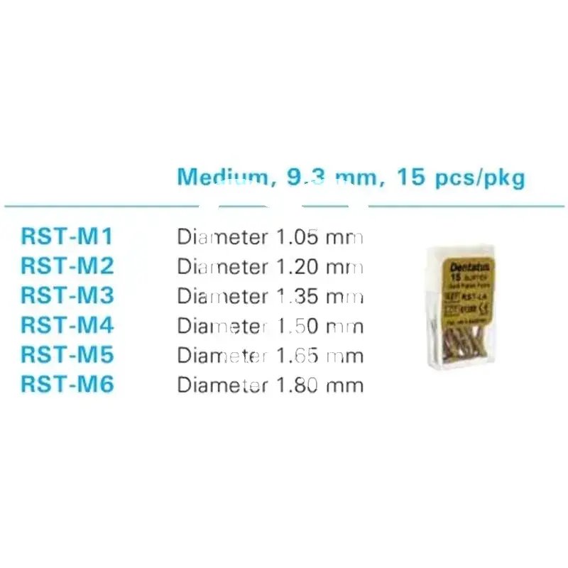 Screw post dore rst moyen nº6 tenons et pivots dentatus