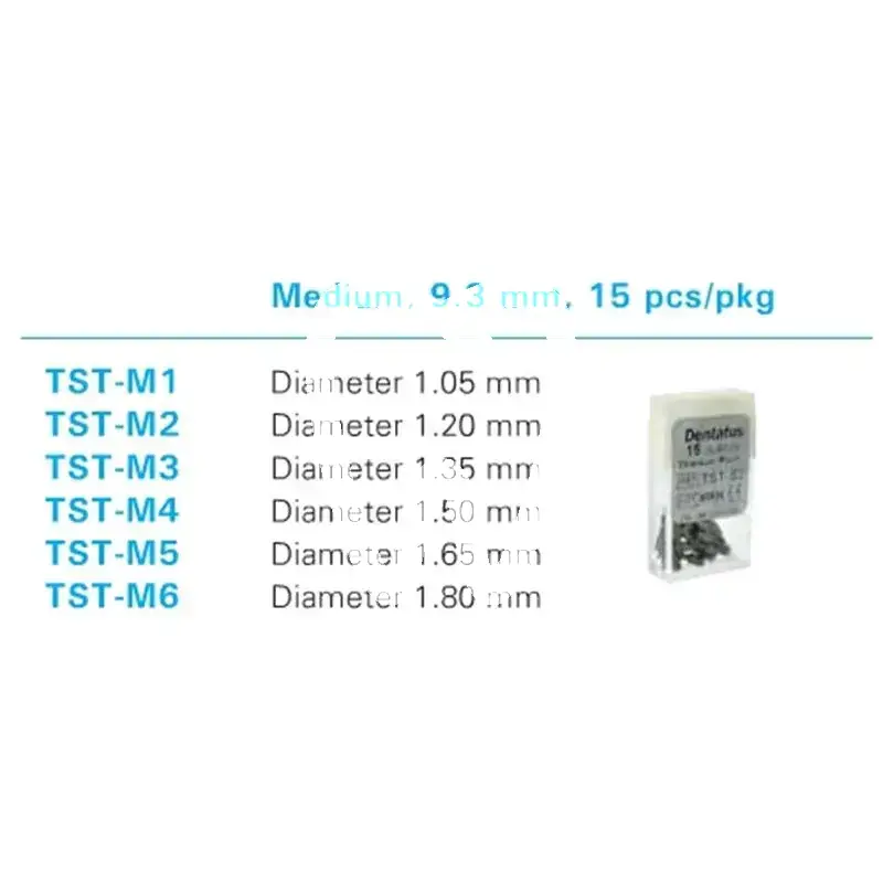 Screw post titane moyen nº4 tenons et pivots dentatus