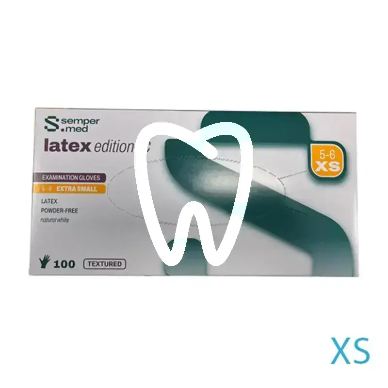 Sempercare® edition ic – gants d’examen en latex non poudrés, 100 pcs usage unique sempermed