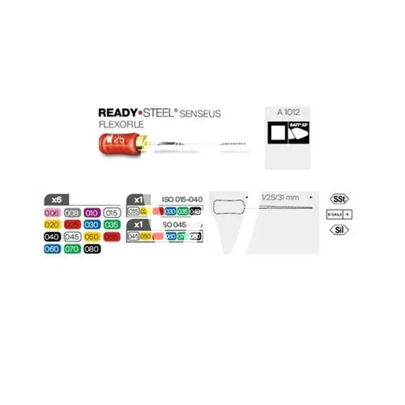 Senseus flexofile 060  21mm 6pcs endodontie dentsply sirona