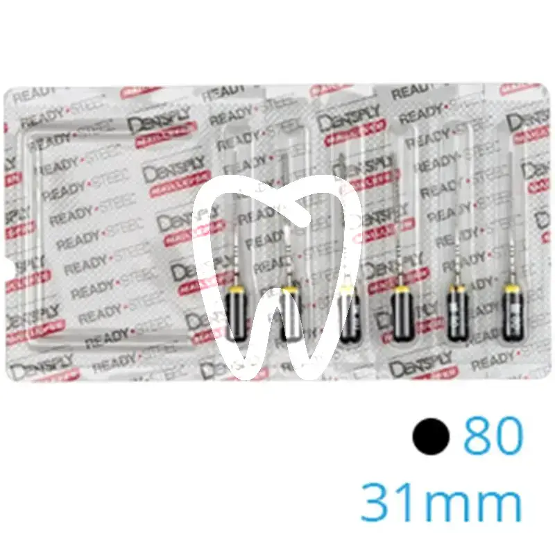 Senseus flexofile 080  31mm 6st endodontie dentsply sirona