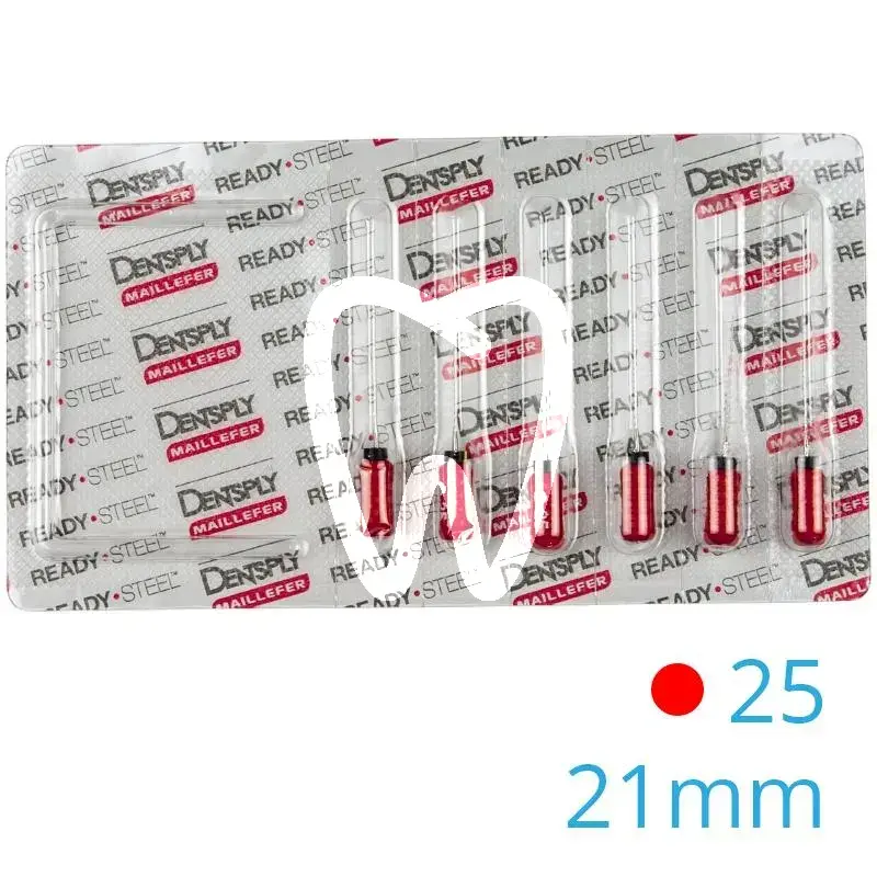 Senseus hedström  025  21mm, 6pcs endodontie dentsply sirona