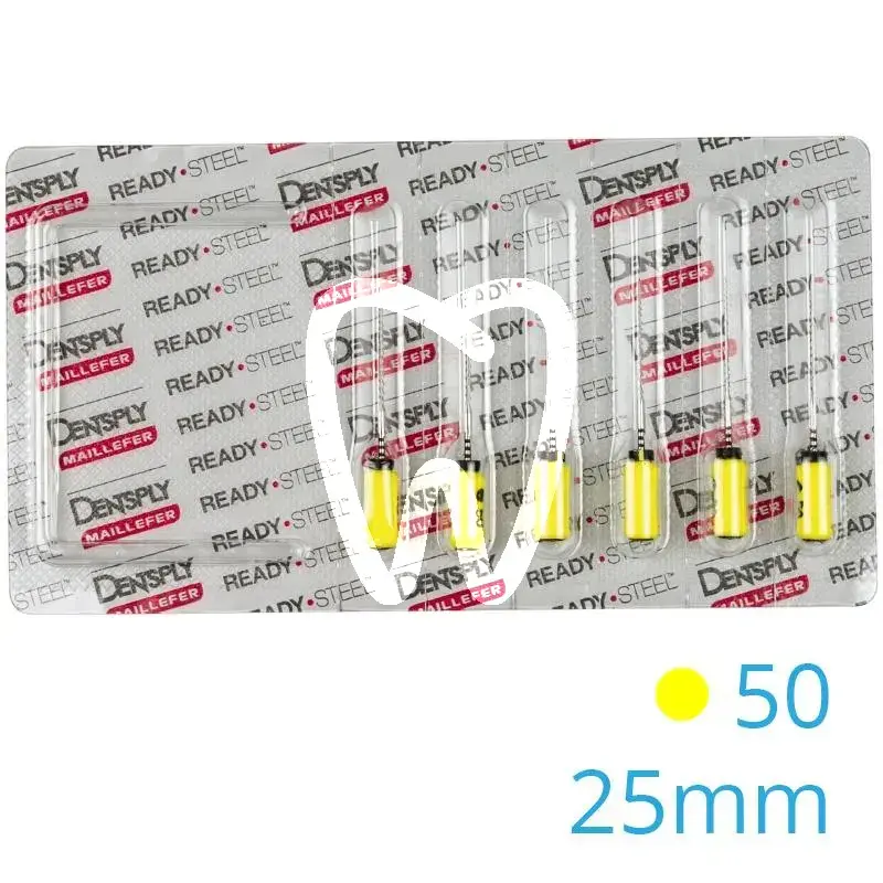 Senseus hedström 050  25mm, 6pcs endodontie dentsply sirona