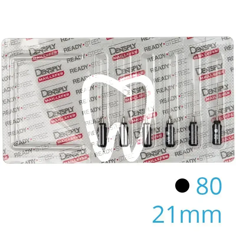 Senseus hedström  080  21mm, 6pcs endodontie dentsply sirona