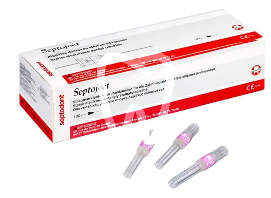 Septoject g30 0,3x10 x-courte, 100pcs anesthésie septodont