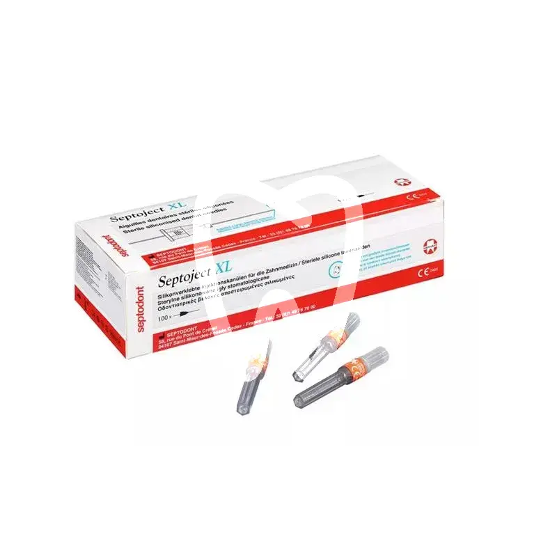 Septoject xl g27 0,4x25 courte, 100pcs anesthésie septodont