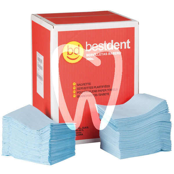 Serviettes patient 33x45, 500pcs usage unique bestdent