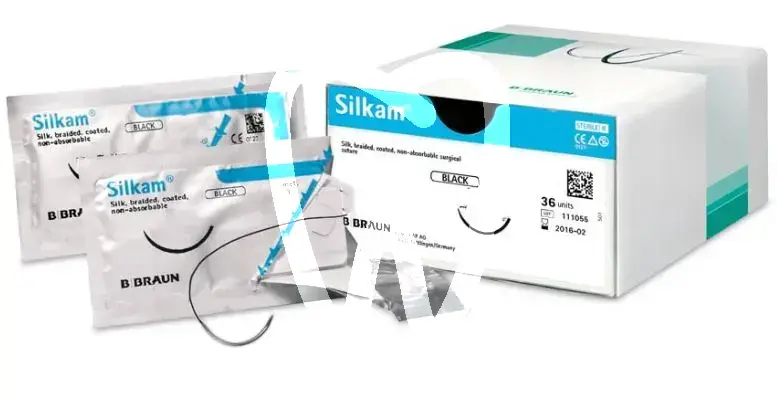 Silkam noir hs15 4/0 45cm   36pcs chirurgie b.braun medical