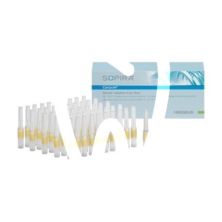 Sopira free flow – aiguilles pour carpule g30, 0,3 × 16 mm, 100 pcs anesthésie kulzer
