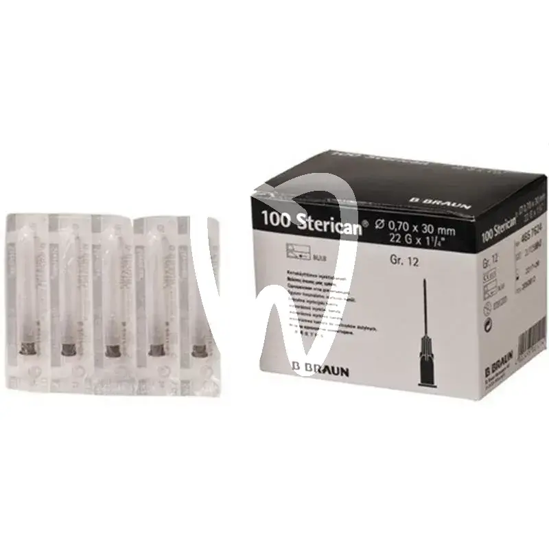 Sterican 0,70x30mm g12, 100pcs anesthésie b.braun medical