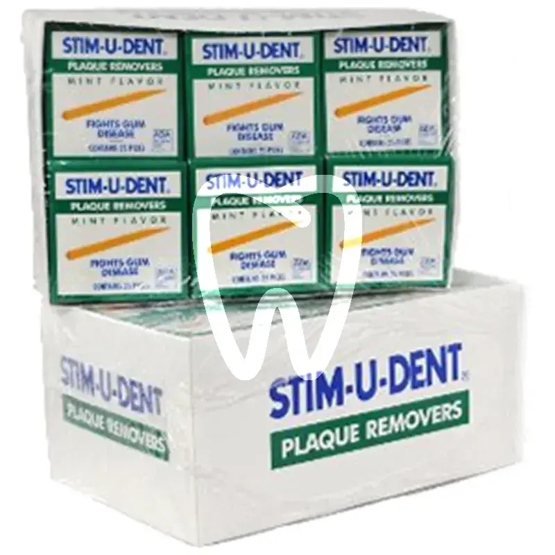 Stimudent menthe boîte 144 x 25pcs prévention johnson&johnson