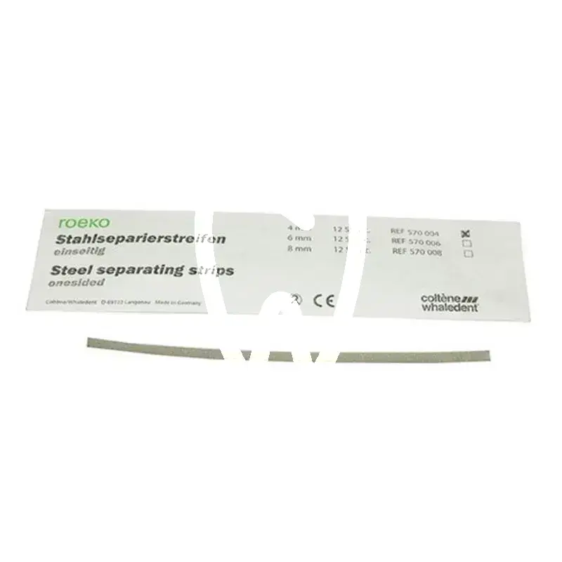 Strips métalliques roeko, 4 mm, une face abrasive, 12pcs matériel de polissage roeko