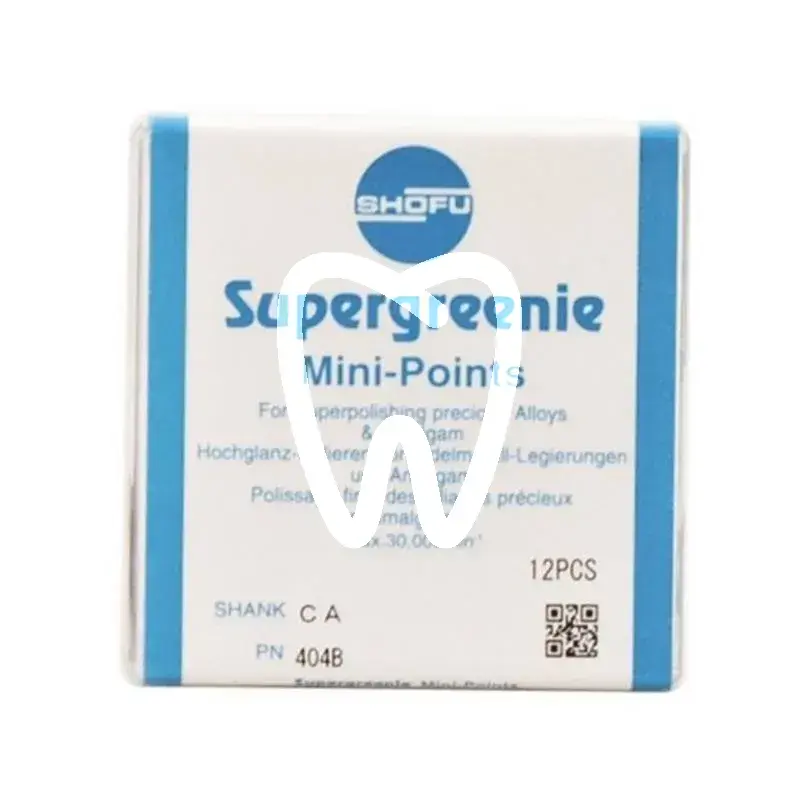 Supergreenie minipointes w 12pcs matériel de polissage shofu