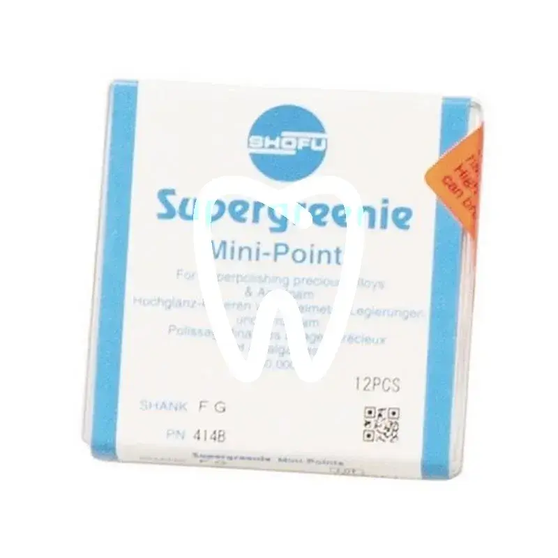 Supergreenie minispointes fg 12pcs matériel de polissage shofu