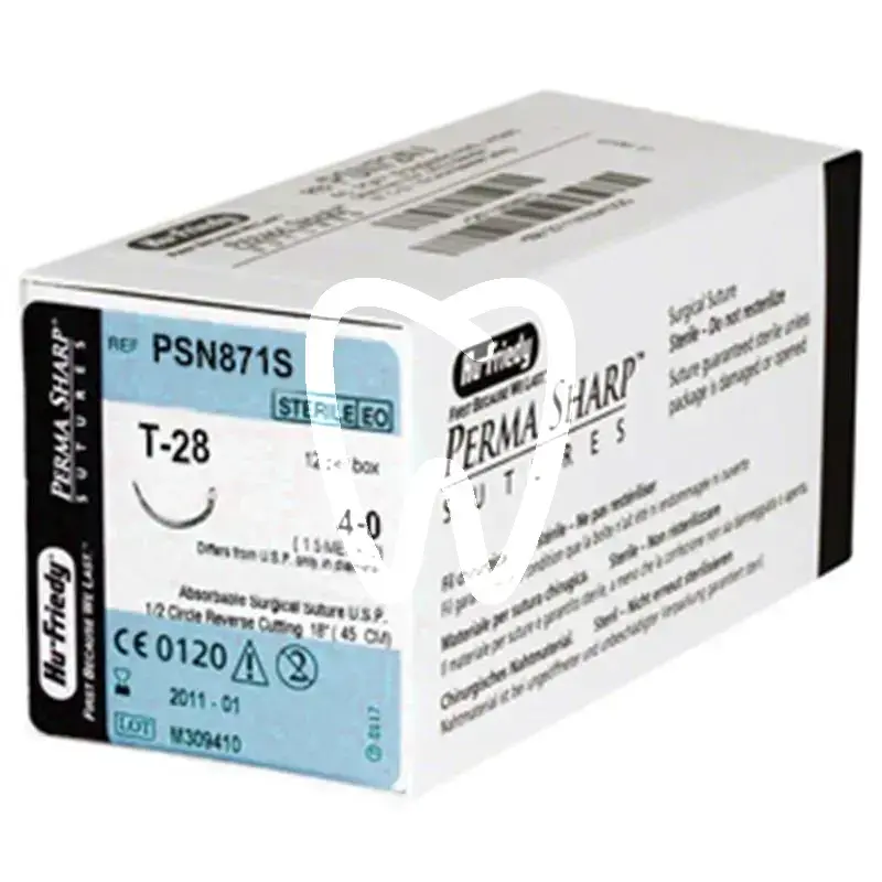 Suture soie 4-0/t-28 12pcs chirurgie hu friedy