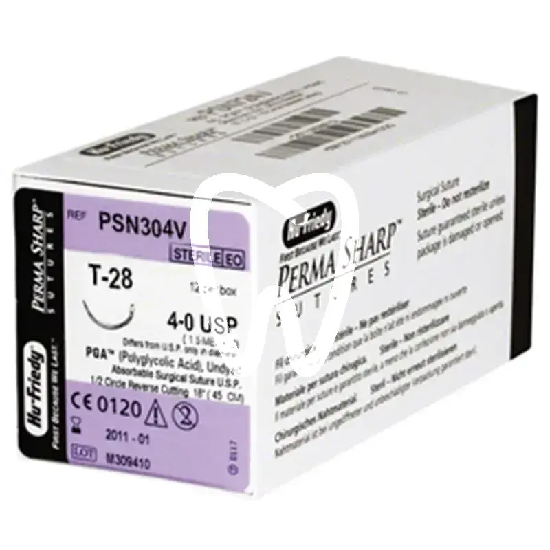 Sutures pga 4-0 psn304v 12pcs chirurgie hu friedy
