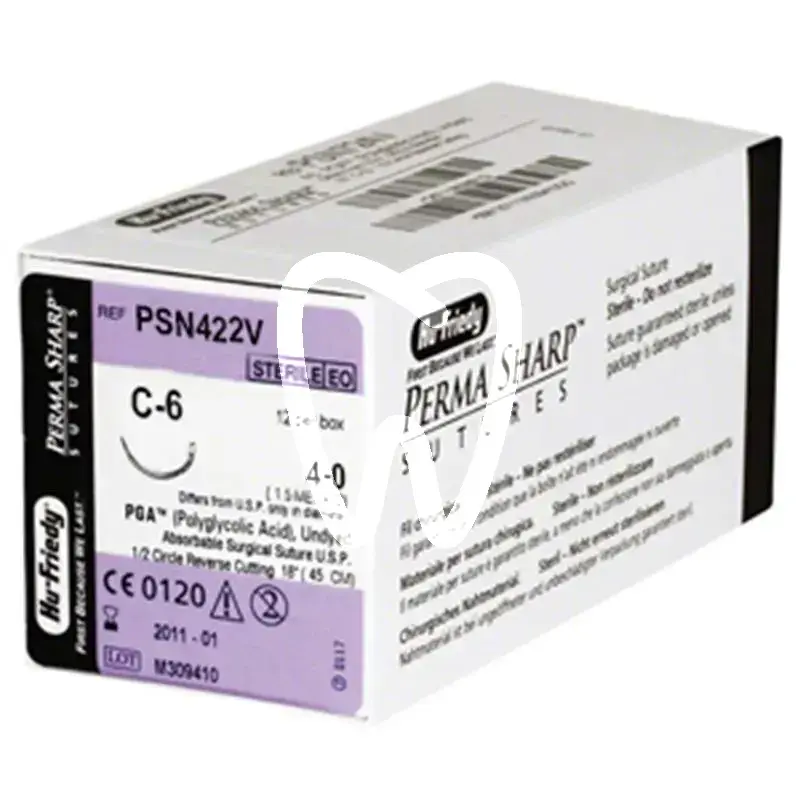 Sutures pga 4-0 psn422v 12pcs chirurgie hu friedy