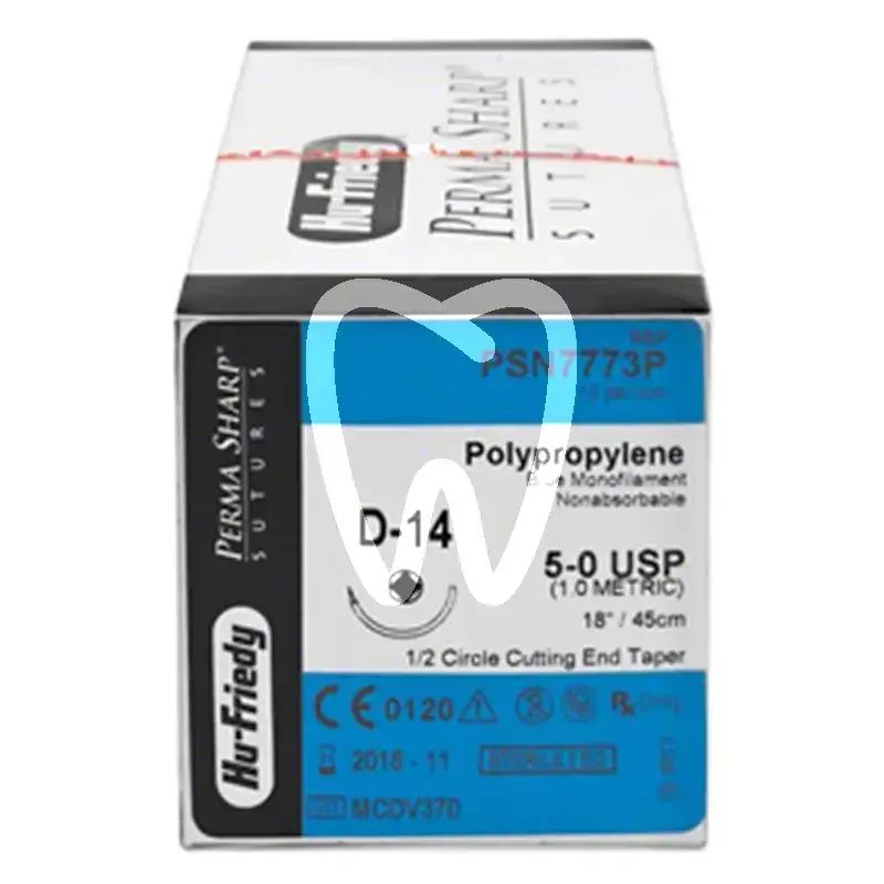 Sutures polypropy.5-0 psn7773p 12pcs chirurgie hu friedy
