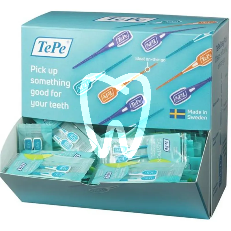 Tepe easypick m/l turquoise, boite distr. 200x2pcs prévention tepe