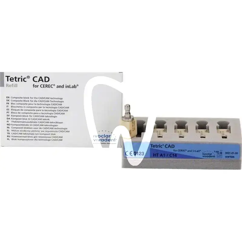Tetric cad cerec/inlab ht a1 c14/5 cfao ivoclar