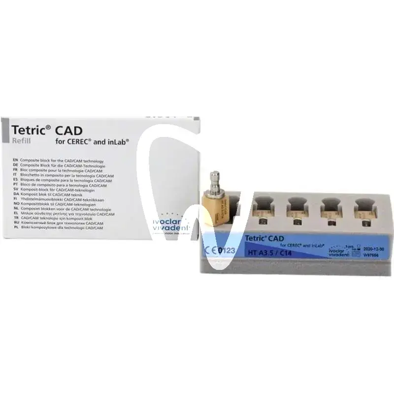 Tetric cad cerec/inlab ht a3,5 c14/5 cfao ivoclar