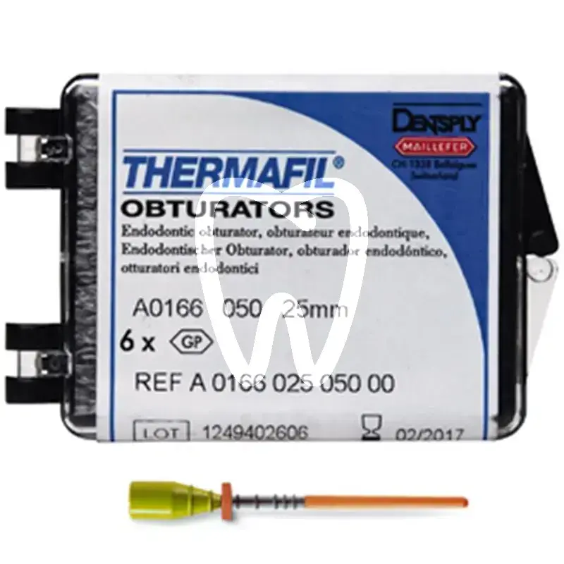 Thermafil obturateur 25mm 050 6pcs endodontie dentsply sirona