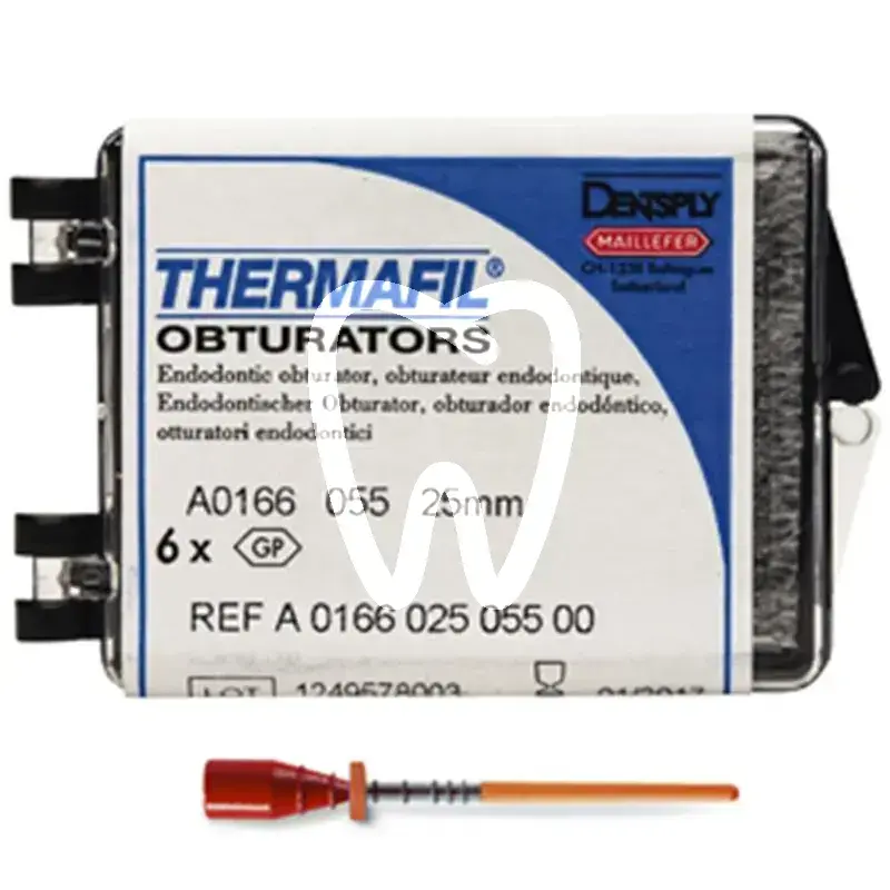 Thermafil obturateur 25mm 055 6pcs endodontie dentsply sirona