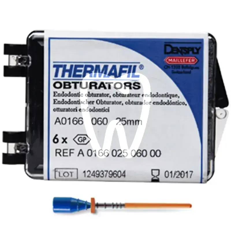Thermafil obturateur 25mm 060 6pcs endodontie dentsply sirona
