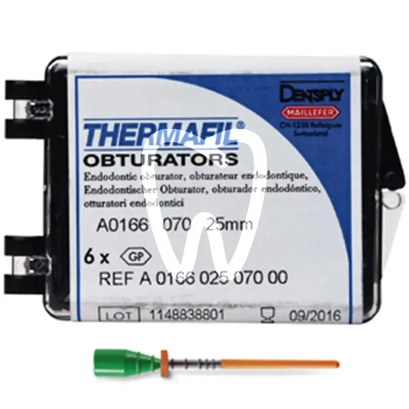 Thermafil obturateur 25mm 070 6pcs endodontie dentsply sirona