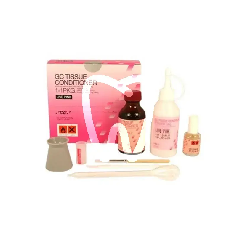 Tissue conditioner poudre rose/liquide 90g/101ml 10000495 matériaux d'empreinte gc