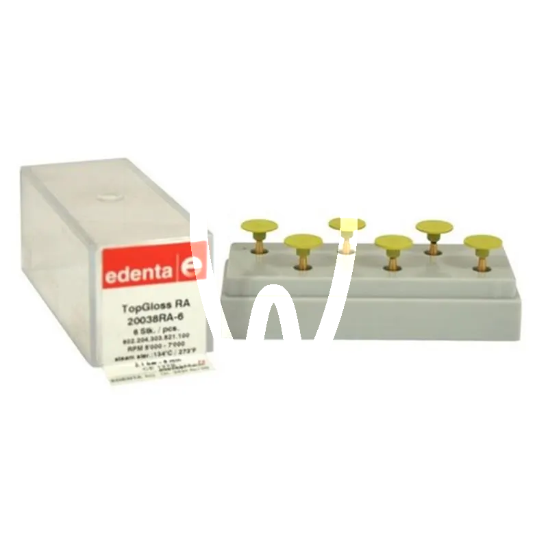 Topgloss disque 20038-ra x6 pcs matériel de polissage edenta